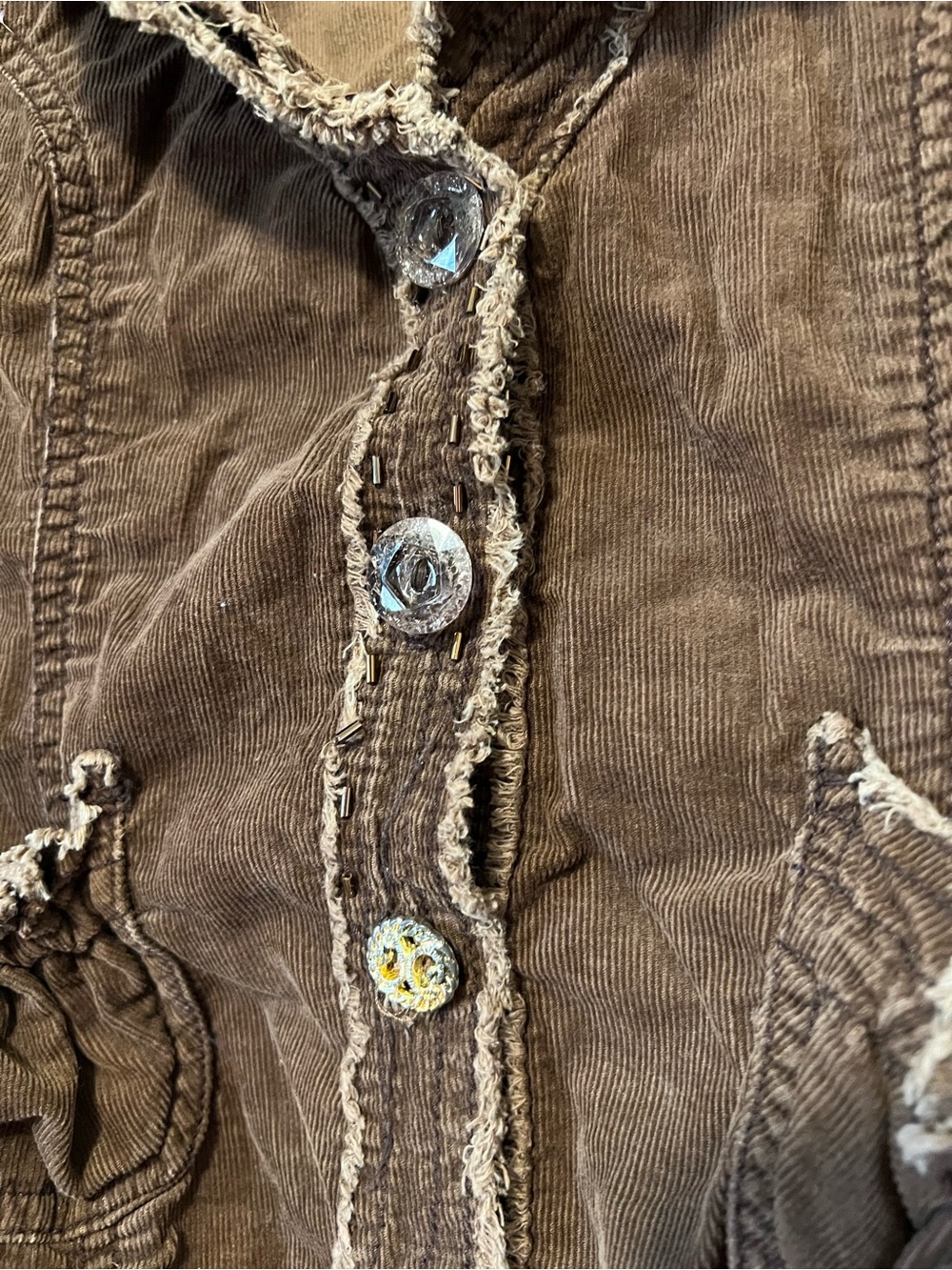 Lush Brown Ruffle-Trim Jacket - Picture 5 of 9
